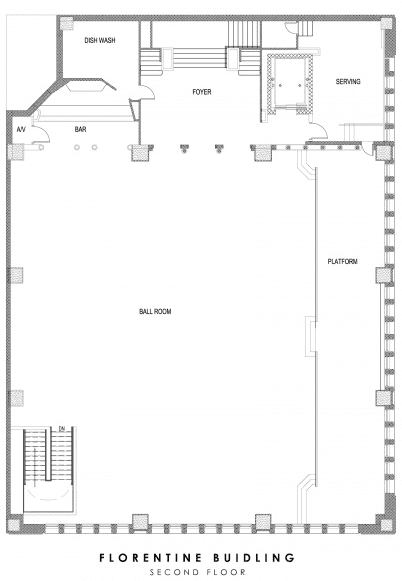 second floor map of the Florentine building