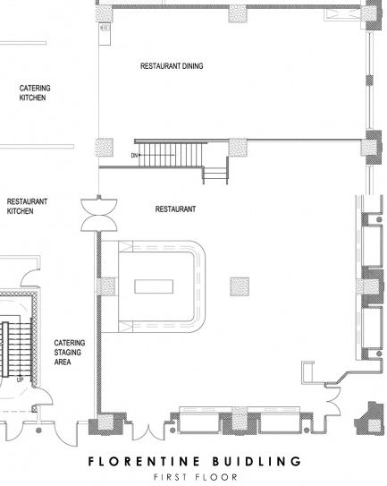 first floor map of the Florentine building